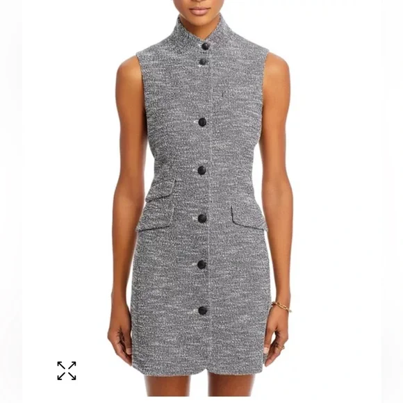 rag & bone Slade Tweed Mini Dress Sz 0 - Picture 1 of 15